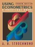 Cover: Using Econometrics - Pearson