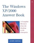 Cover: The Windows XP/2000 Answer Book - Addison Wesley
