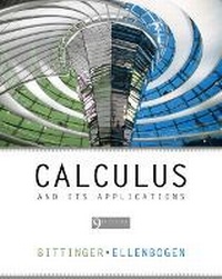 Enlarge image Cover: Calculus and Its Applications - Pearson
