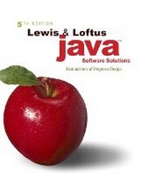 Enlarge image Cover: Java Software Solutions - Pearson