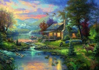 Abbildung von: Thomas Kinkade, Im Naturparadies. Puzzle 1000 Teile - Schmidt Spiele GmbH