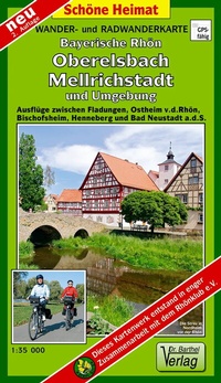 Abbildung von: Radwander- und Wanderkarte Bayerische Rhön, Oberelsbach, Mellrichstadt und Umgebung - Barthel, A