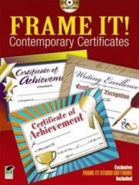 Enlarge image Cover: Frame It! Studio Contemporary Certificates - Dover Publications Inc.
