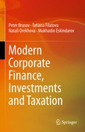 Cover: Modern Corporate Finance, Investments and Taxation - Springer