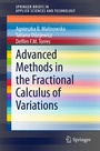 Cover: Advanced Methods in the Fractional Calculus of Variations - Springer