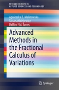Cover: Advanced Methods in the Fractional Calculus of Variations - Springer