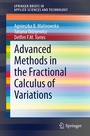 Cover: Advanced Methods in the Fractional Calculus of Variations - Springer