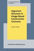 Cover: Argument Structure in Usage-Based Construction Grammar - John Benjamins Publishing Co