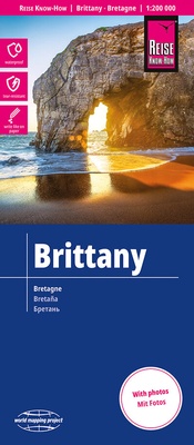Abbildung von: Reise Know-How Landkarte Bretagne / Brittany (1:200.000) - Reise Know-How Verlag Peter Rump GmbH