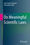 Cover: On Meaningful Scientific Laws - Springer