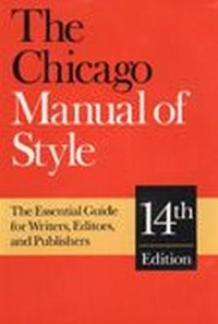 Abbildung von: The Chicago Manual of Style - University of Chicago Press