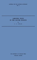 Cover: Sargonic Texts in the Louvre Museum - Institute for the Study of Ancient Cultures