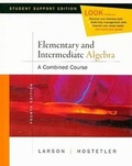 Cover: Elementary and Intermediate Algebra Student Support Edition - Houghton Mifflin