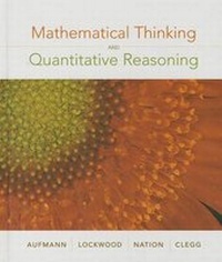 Enlarge image Cover: Mathematical Thinking and Quantitative Reasoning: Student Text - Houghton Mifflin