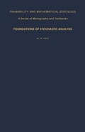 Cover: Foundations of Stochastic Analysis - Academic Press