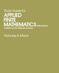 Abbildung von: Study Guide for Applied Finite Mathematics - Academic Press