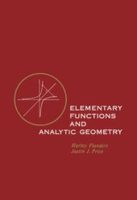 Abbildung von: Elementary Functions and Analytic Geometry - Academic Press