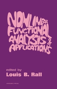 Enlarge image Cover: Nonlinear Functional Analysis and Applications - Academic Press