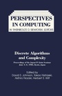 Cover: Discrete Algorithms and Complexity - Academic Press