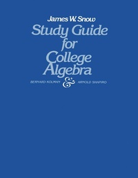 Enlarge image Cover: Study Guide for College Algebra - Academic Press