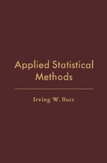 Cover: Applied Statistical Methods - Academic Press