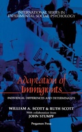 Cover: Adaptation of Immigrants - Elsevier