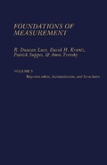 Cover: Foundations of Measurement - Academic Press