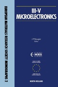 Cover: III-V Microelectronics - Elsevier