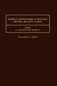 Enlarge image Cover: Models and Methods in Multiple Criteria Decision Making - Elsevier
