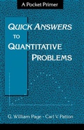Cover: Quick Answers to Quantitative Problems - Academic Press