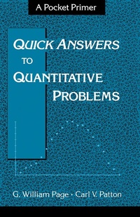 Enlarge image Cover: Quick Answers to Quantitative Problems - Academic Press