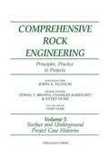 Cover: Surface and Underground Project Case Histories - Elsevier