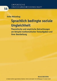 Abbildung von: Sprachlich bedingte soziale Ungleichheit - Waxmann Verlag GmbH