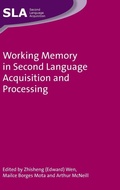 Cover: Working Memory in Second Language Acquisition and Processing - Multilingual Matters