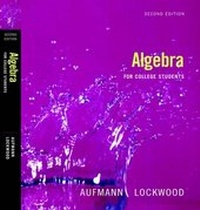 Abbildung von: Algebra for College Students - Houghton Mifflin