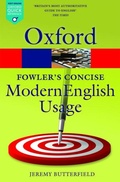 Cover: Fowler's Concise Dictionary of Modern English Usage - Oxford University Press