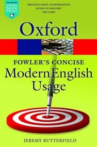 Enlarge image Cover: Fowler's Concise Dictionary of Modern English Usage - Oxford University Press