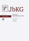 Cover: Jahrbuch f&uuml;r Kommunikationsgeschichte 16 (2014) - Franz Steiner Verlag