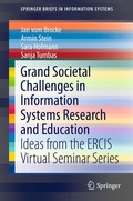 Cover: Grand Societal Challenges in Information Systems Research and Education - Springer