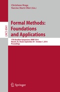 Cover: Formal Methods: Foundations and Applications - Springer