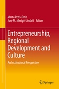 Cover: Entrepreneurship, Regional Development and Culture - Springer