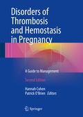 Cover: Disorders of Thrombosis and Hemostasis in Pregnancy - Springer