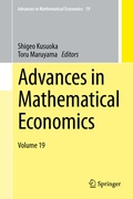 Cover: Advances in Mathematical Economics Volume 19 - Springer