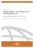Cover: kLIMApolitik - Wo stehen wir? Wohin gehen wir? - Germanwatch Nord-S&uuml;d Initiative e.V.