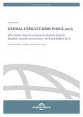 Cover: Global Climate Risk Index 2015 - Germanwatch Nord-S&uuml;d Initiative e.V.