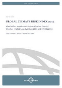 Enlarge image Cover: Global Climate Risk Index 2015 - Germanwatch Nord-Süd Initiative e.V.