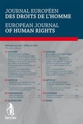 Cover: Journal Europeen des Droits de l'Homme / European Journal of Human Rights: 2014 - 5 - Larcier
