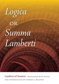 Cover: Logica, or Summa Lamberti - University of Notre Dame Press