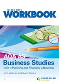 Cover: AQA AS Business Studies: Workbook Unit 1 - Philip Allan Updates