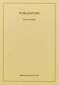 Enlarge image Cover: David Lamelas: Publication - Primary Information